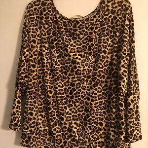 Leopard print top